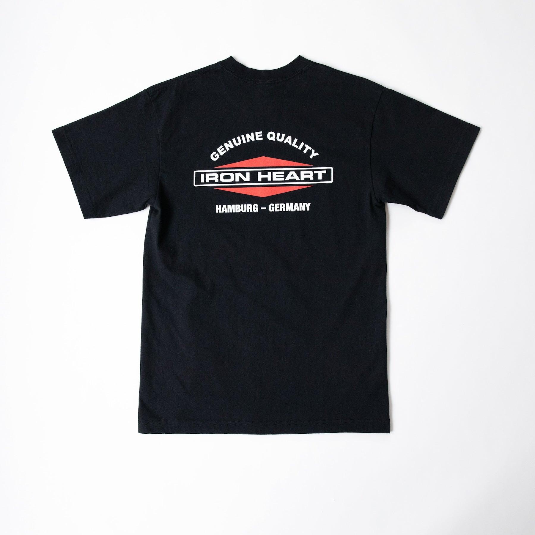 Iron Heart Hamburg 7.5oz Loopwheel Crew Neck T-Shirt - Black