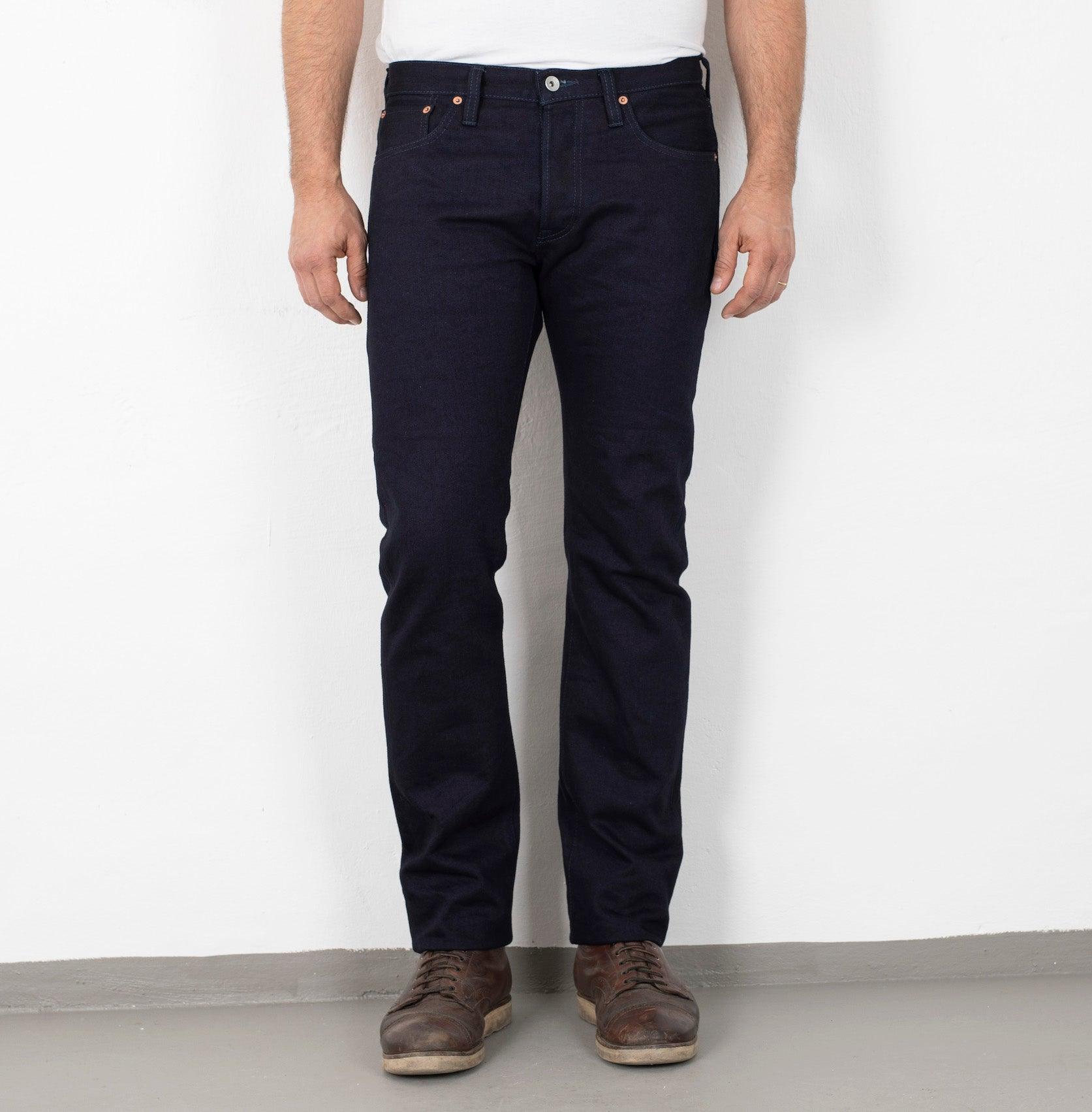 Image showing the IH-777S-14ii - 14oz Selvedge Denim Slim Tapered Cut Jeans - Indigo/Indigo which is a Jeans described by the following info 777, Bottoms, Iron Heart, Jeans, Released and sold on the IRON HEART GERMANY online store