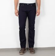 Image showing the IH-777S-14ii - 14oz Selvedge Denim Slim Tapered Cut Jeans - Indigo/Indigo which is a Jeans described by the following info 777, Bottoms, Iron Heart, Jeans, Released and sold on the IRON HEART GERMANY online store