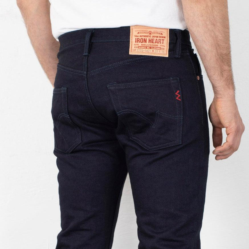 Indigo which is a Jeans described by the following info 777, Bottoms, Iron Heart, Jeans, Released and sold on the IRON HEART GERMANY online store