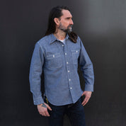 IHSH-21-BLU - 10oz Selvedge Chambray Work Shirt