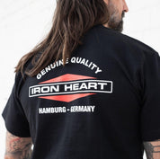 Iron Heart Hamburg 7.5oz Loopwheel Crew Neck T-Shirt - Black