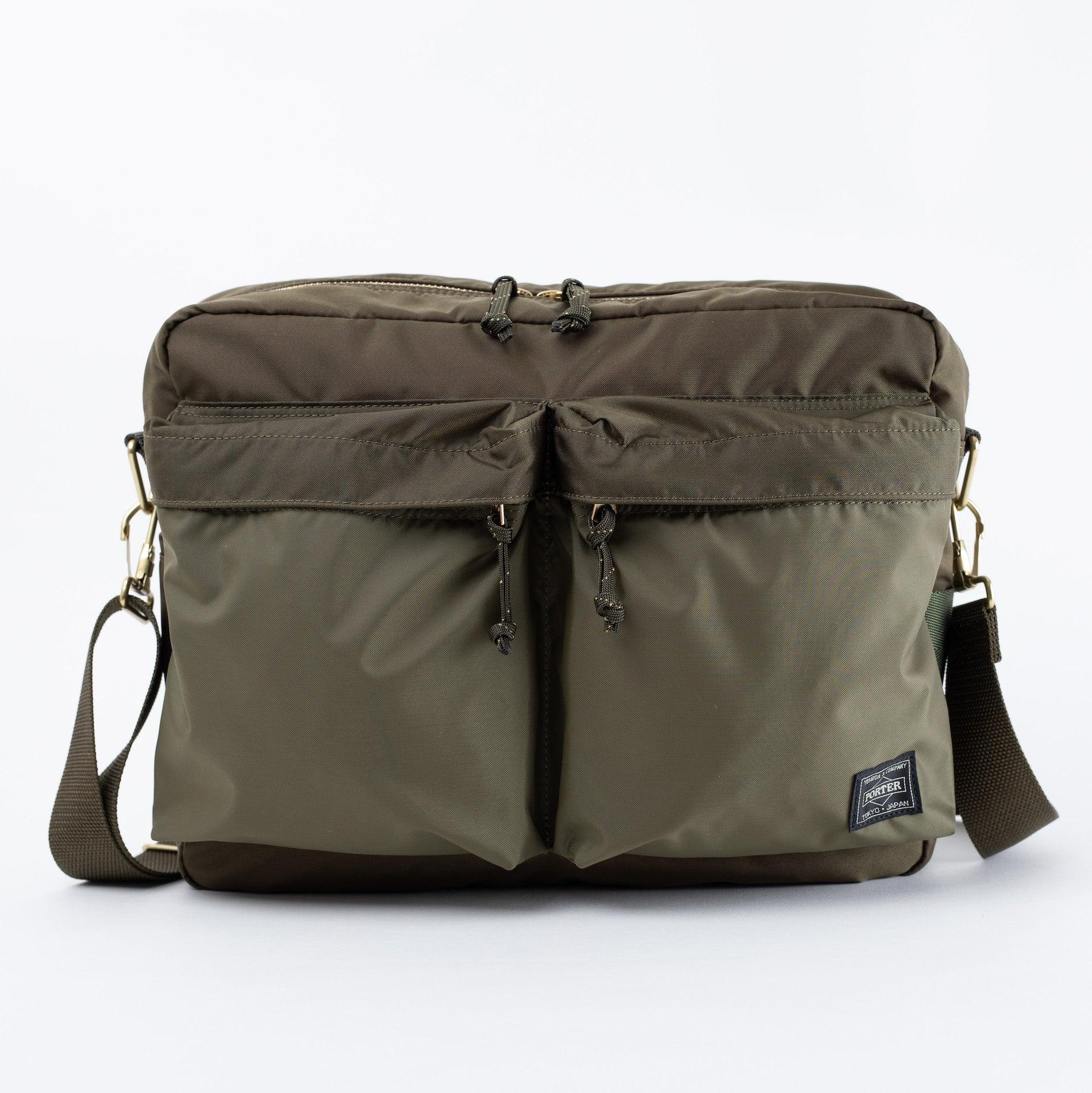 Porter-Yoshida & Co- FORCE SHOULDER BAG - Olive Drab