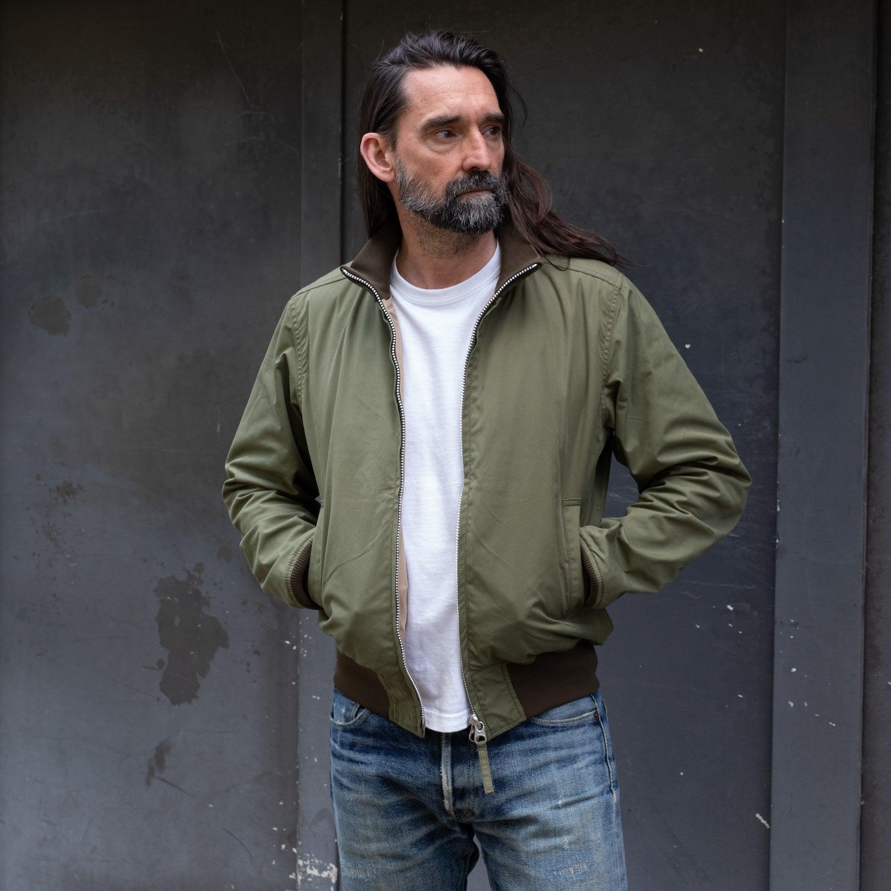 Reversible Tanker Jacket - Olive (No Patch)