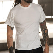 6.5oz Loopwheel Crew Neck T-Shirt (Short)- White