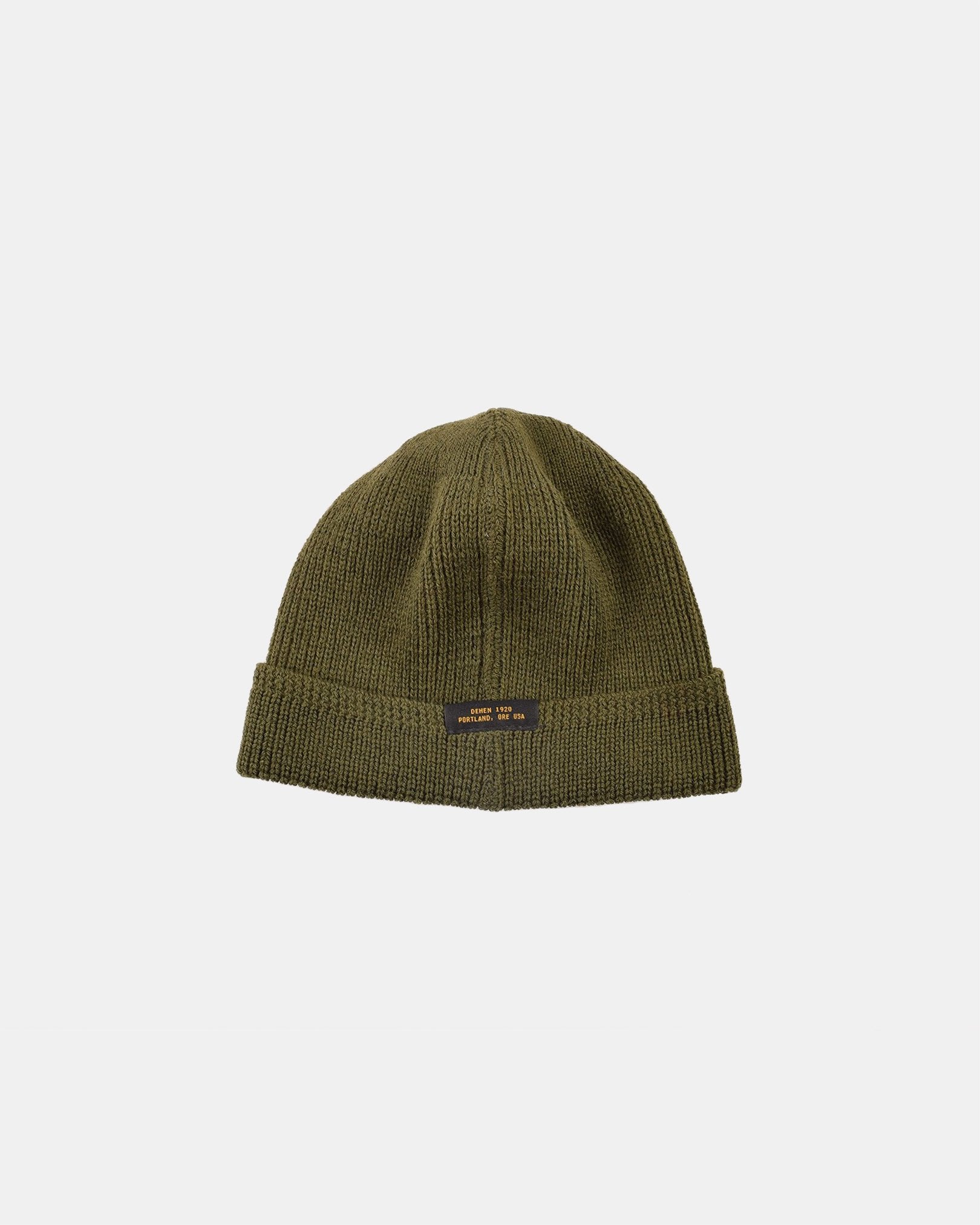 DE-WKC001-OLV - Dehen 1920 Wool Knit Watch Cap - Olive