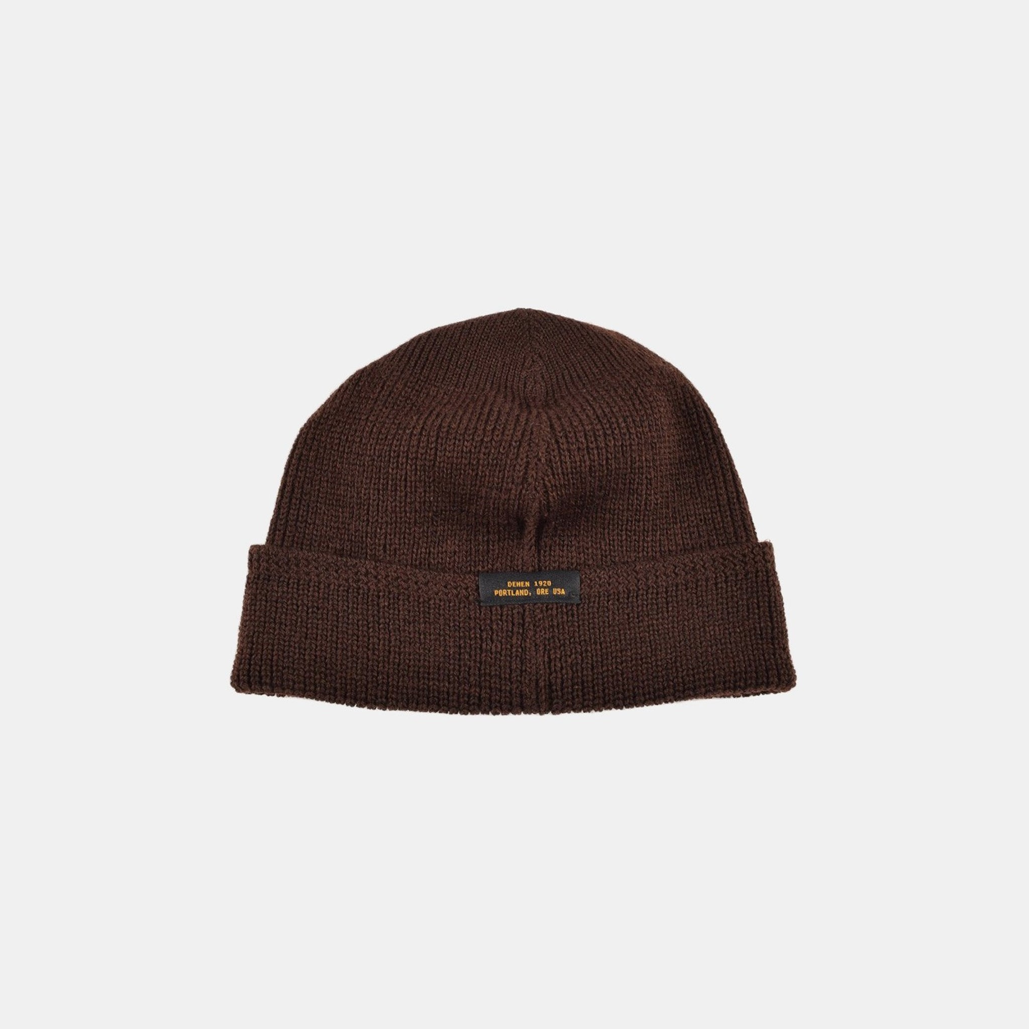 DE-WKC001-BRN - Dehen 1920 Wool Knit Watch Cap - Brown