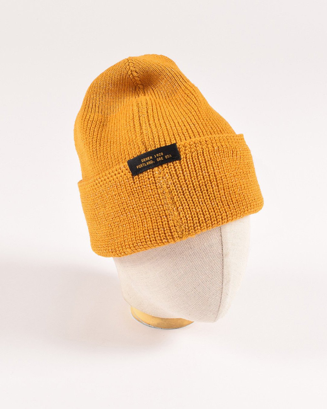 DE-WKC001-GOL - Dehen 1920 Wool Knit Watch Cap - Old Gold