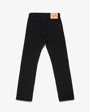 IH-684S-142BB - 14oz Selvedge Denim Relaxed Straight Cut Jeans - Black/Black