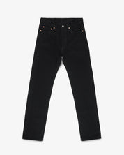 IH-684S-142BB - 14oz Selvedge Denim Relaxed Straight Cut Jeans - Black/Black