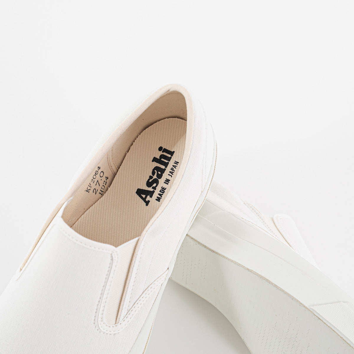 ash.0401さま専用 AS-040-WHT - ASAHI COTTON SLIP ON SHOES - White/ White – IRON
