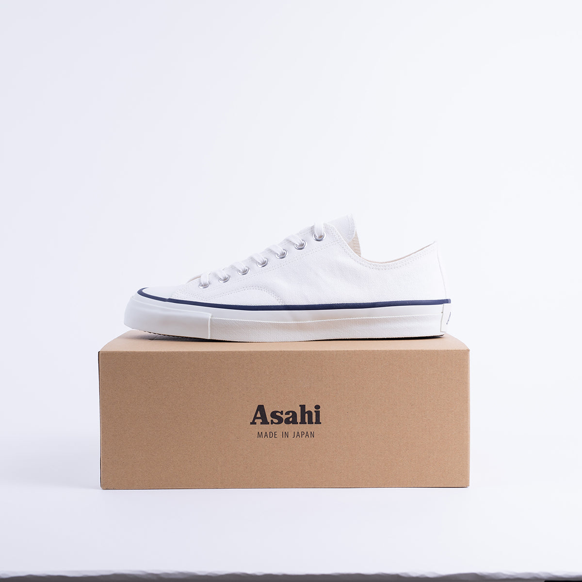 AS-046-WHT - ASAHI Cotton Canvas Shoes - White