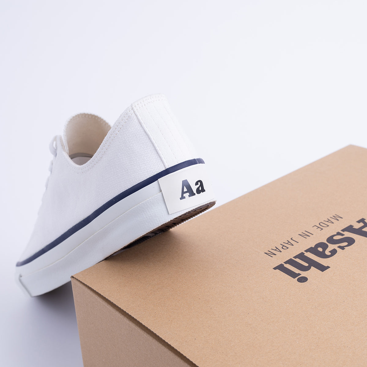 AS-046-WHT - ASAHI Cotton Canvas Shoes - White – IRON HEART GERMANY