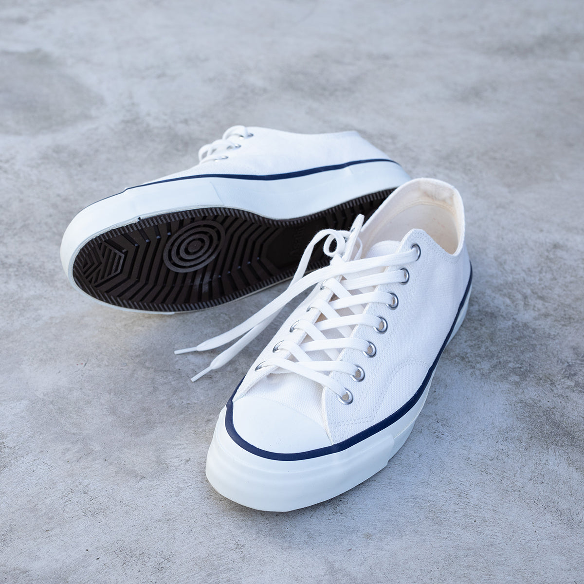 AS-046-WHT - ASAHI Cotton Canvas Shoes - White – IRON HEART GERMANY