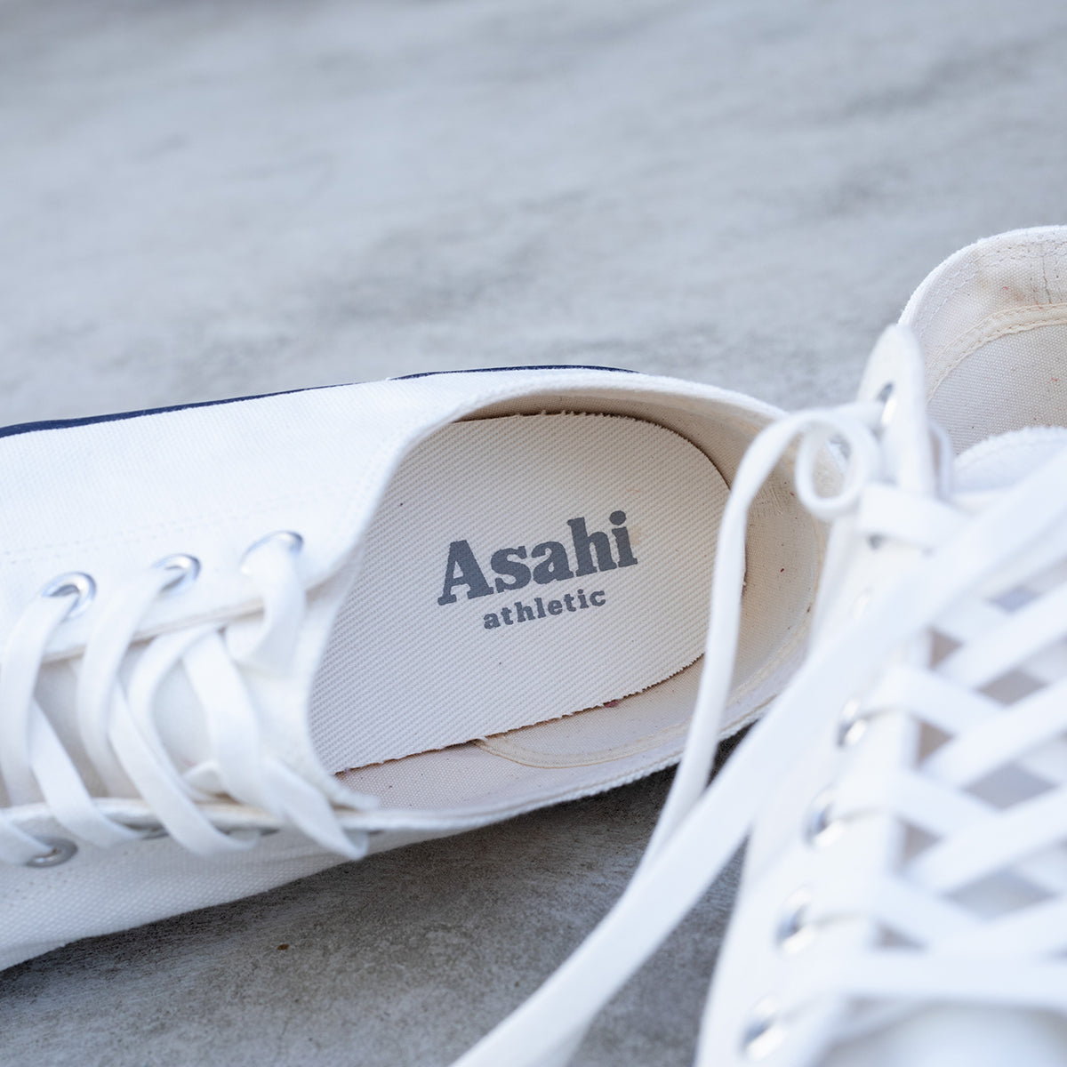 AS-046-WHT - ASAHI Cotton Canvas Shoes - White – IRON HEART GERMANY