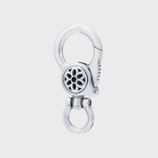 GA-CLIP-8-A - GOOD ART HLYWD Clip 8 Keychain A - Sterling Silver