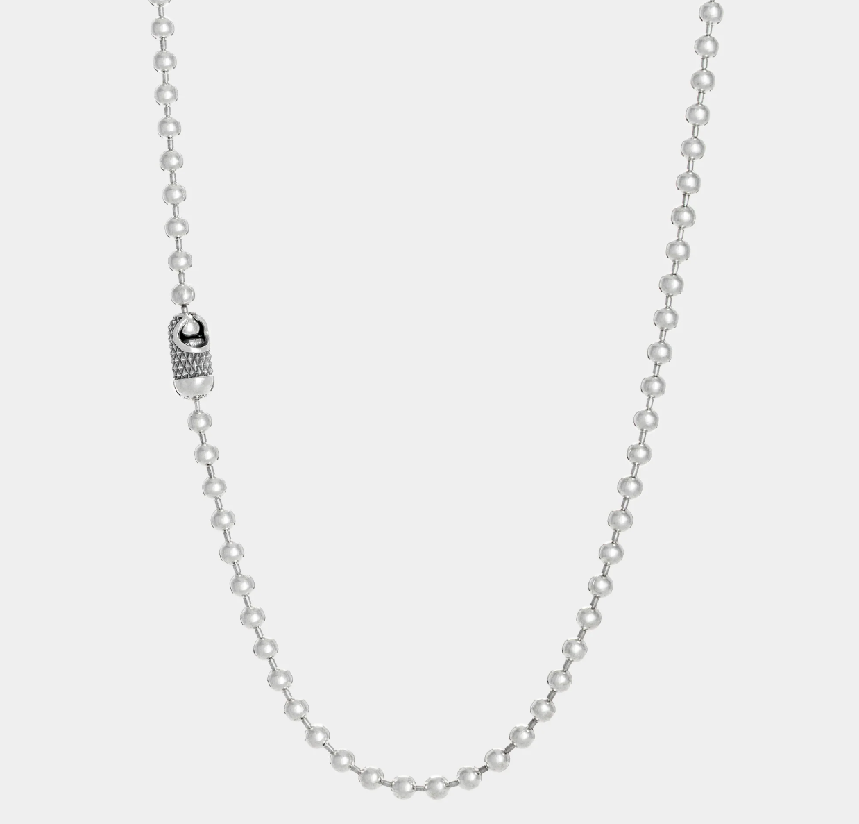 GA-POPLOCK-NECKLACE-24-GB - GOOD ART HLYWD Poplock Necklace Goosebumps/ 24' - Sterling Silver