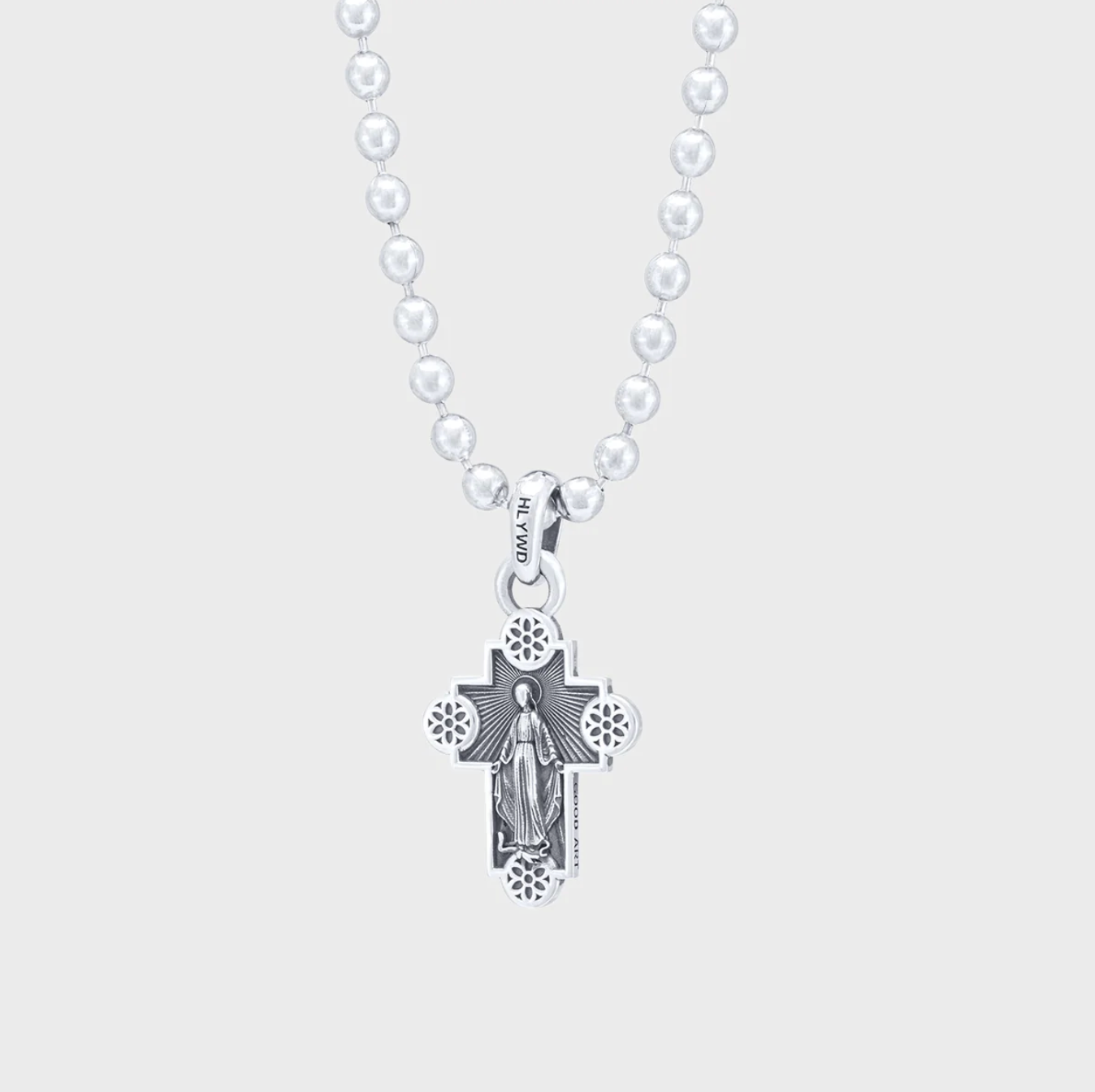 GA-JIMMY-CROSS-PEN-A - GOOD ART HLYWD Jimmy Cross Pendant A - Sterling Silver