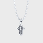 GA-JIMMY-CROSS-PEN-A - GOOD ART HLYWD Jimmy Cross Pendant A - Sterling Silver