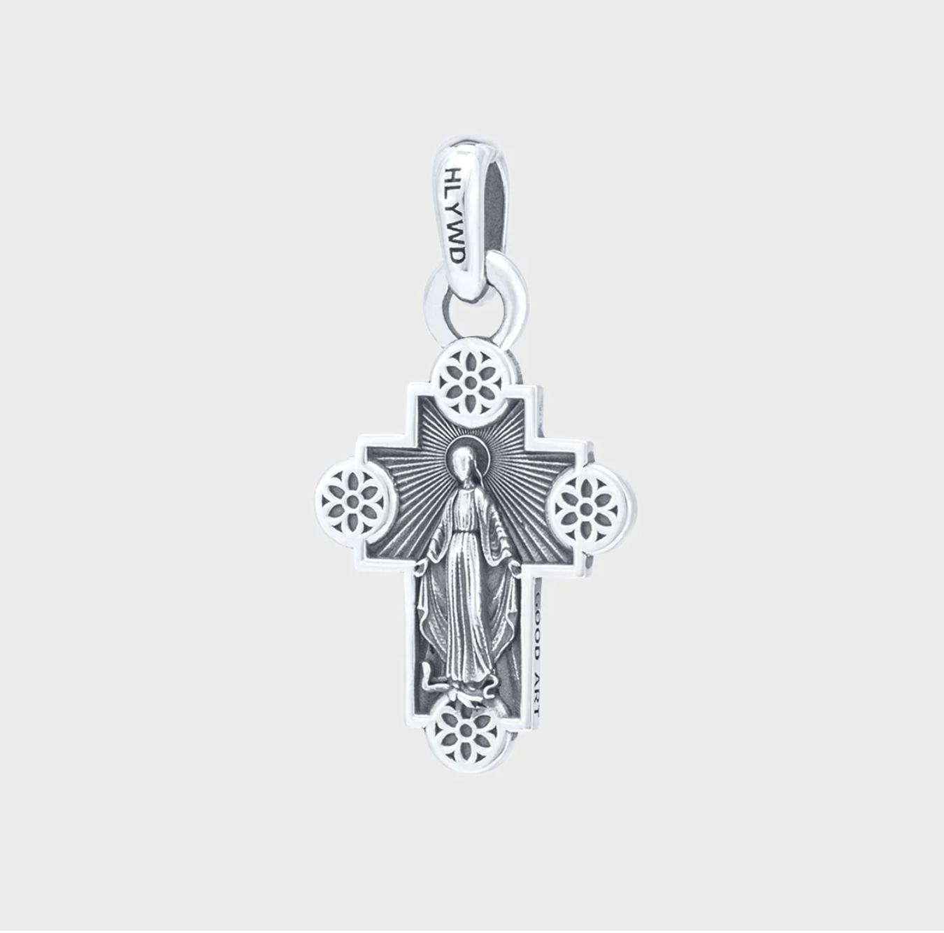 GA-JIMMY-CROSS-PEN-A - GOOD ART HLYWD Jimmy Cross Pendant A - Sterling Silver