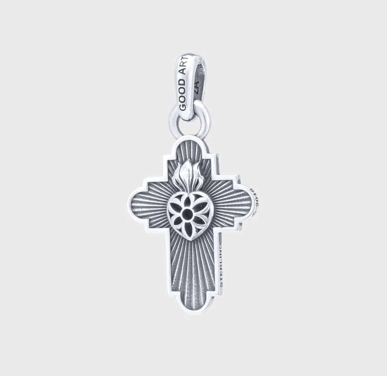 GA-JIMMY-CROSS-PEN-A - GOOD ART HLYWD Jimmy Cross Pendant A - Sterling Silver