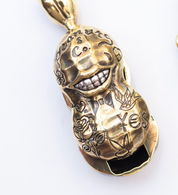 PE-TATTOO-LARGE-BRA - Peanuts & Co TATTOO PEANUTS Pendant Large- Brass/ Silver