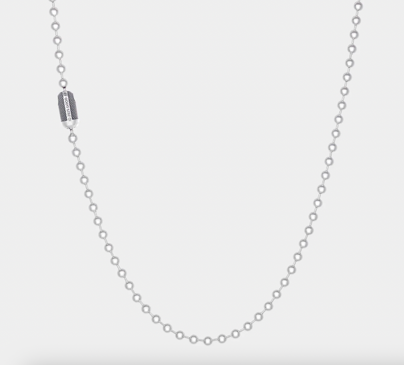 GA-POPLOCK-A-NECKL-2A-GB - GOOD ART HLYWD Poplock A Necklace 2A Goosebumps - Sterling Silver