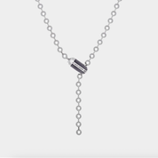 GA-POPLOCK-B-NECKL-2A-GB - GOOD ART HLYWD Poplock B Necklace 2A Goosebumps - Sterling Silver