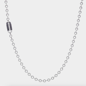 GA-POPLOCK-B-NECKL-2A-GB - GOOD ART HLYWD Poplock B Necklace 2A Goosebumps - Sterling Silver