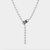 GA-POPLOCK-B-NECKL-2A-GB - GOOD ART HLYWD Poplock B Necklace 2A Goosebumps - Sterling Silver