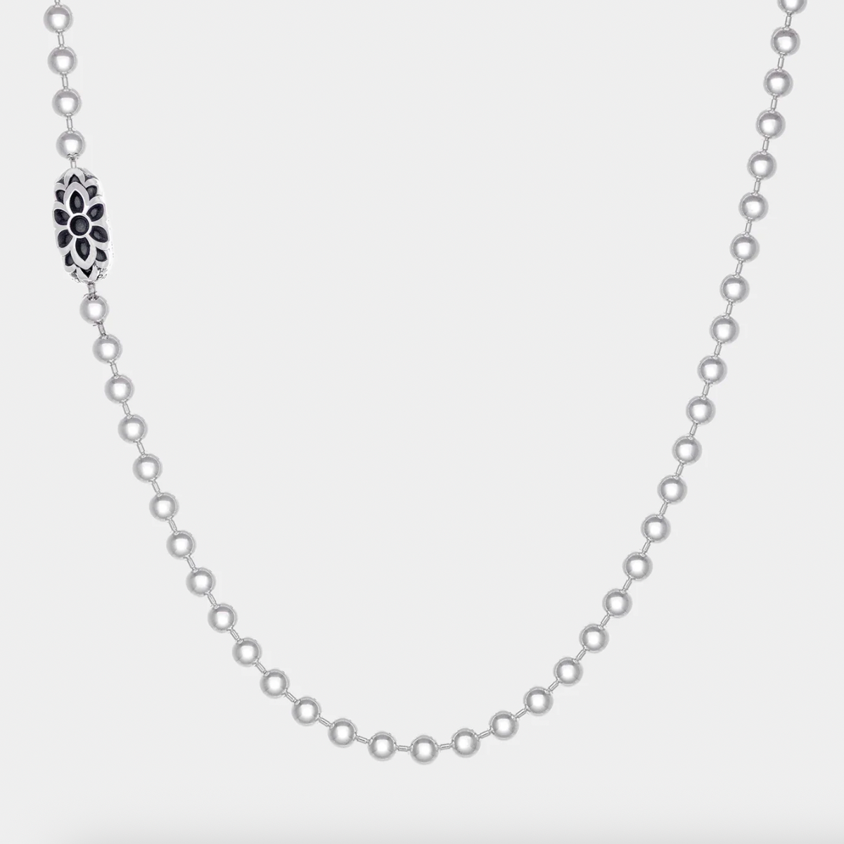 GA-POPLOCK-B-NECKL-TC - GOOD ART HLYWD Poplock B Necklace Triple Cutout - Sterling Silver