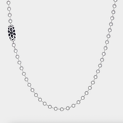 GA-POPLOCK-B-NECKL-TC - GOOD ART HLYWD Poplock B Necklace Triple Cutout - Sterling Silver