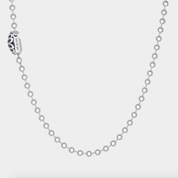 GA-POPLOCK-B-NECKL-TC - GOOD ART HLYWD Poplock B Necklace Triple Cutout - Sterling Silver