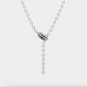GA-POPLOCK-B-NECKL-TC - GOOD ART HLYWD Poplock B Necklace Triple Cutout - Sterling Silver