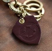 BRASS-W10 - Key Hook with Rings - Brass