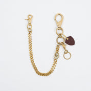 BRASS-W15 - Wallet Chain with Large Clip - Brass