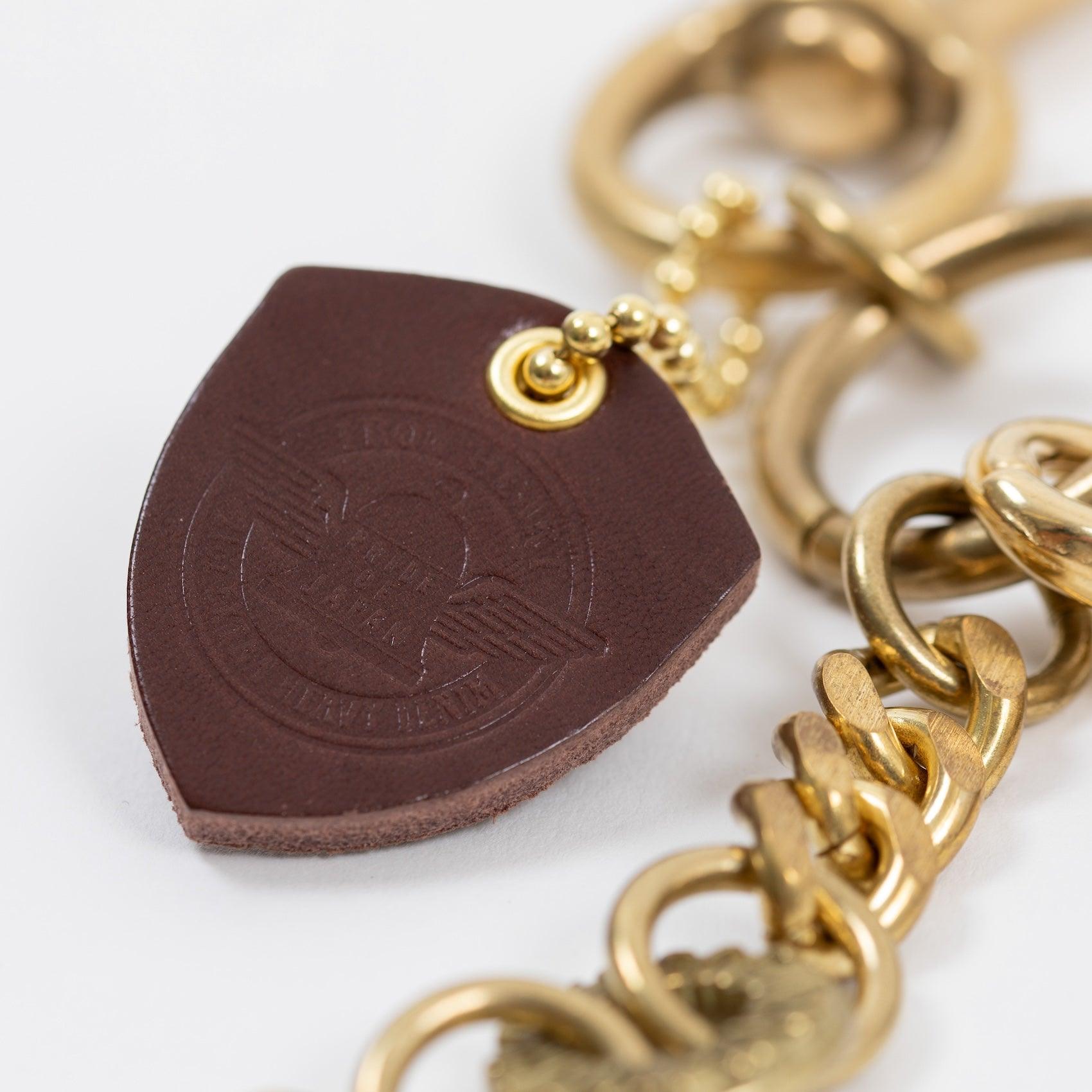 BRASS-W15 - Wallet Chain with Large Clip - Brass