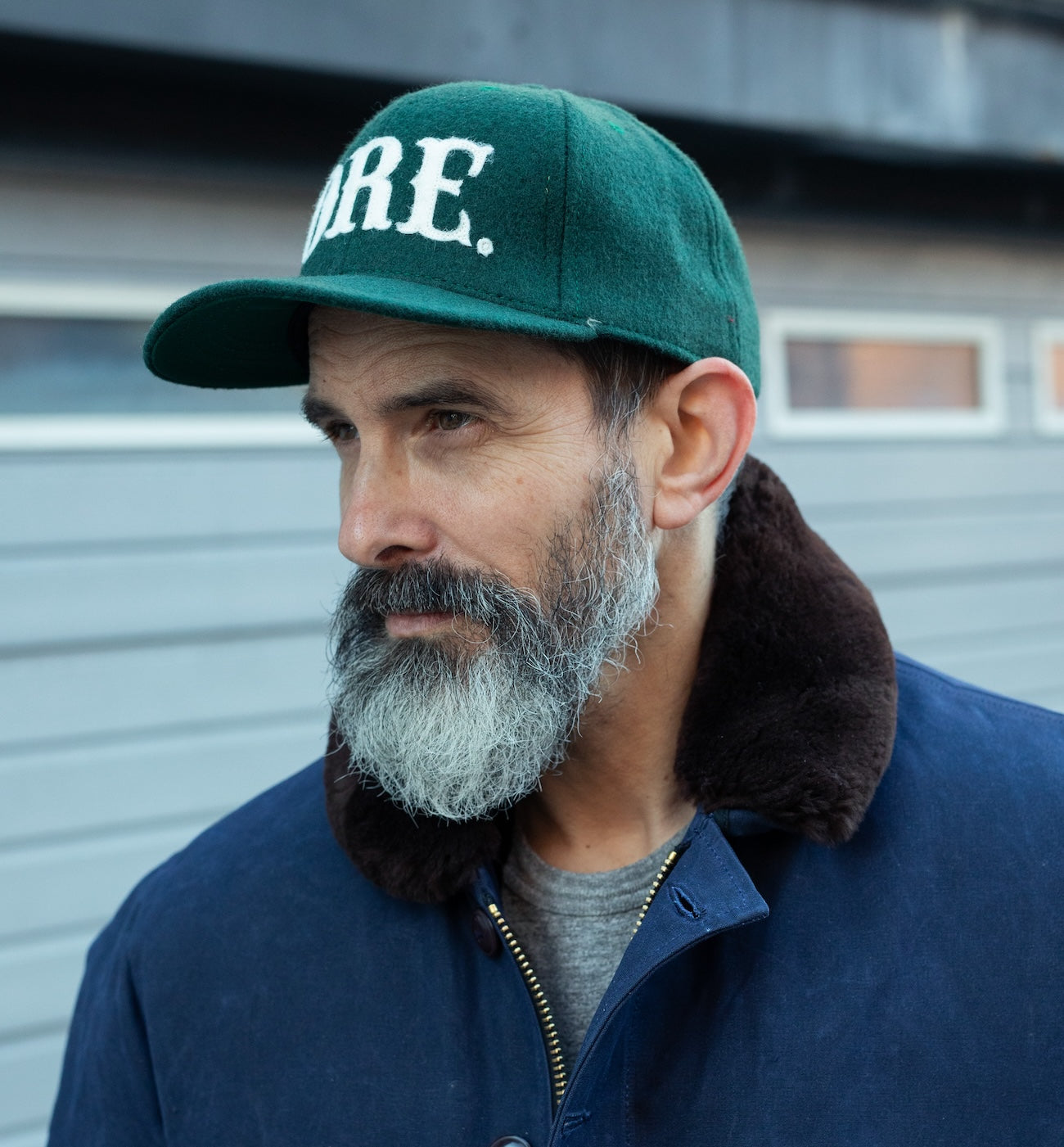 DE-BC01-GRE - Dehen 1920 ORE Wool Baseball Cap - Green
