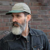 DE-BC02WC-SGSP - DEHEN 1920 Dry Waxed Cotton Baseball Cap - Sage/Spruce