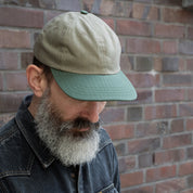 DE-BC02WC-SGSP - DEHEN 1920 Dry Waxed Cotton Baseball Cap - Sage/Spruce