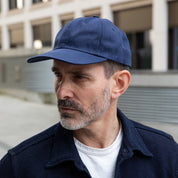 DE-BCW02WC-NAV - DEHEN 1920 12oz Waxed Cotton Baseball Cap - Navy