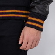 DE-JA002-BLK - Dehen 1920 x IH Germany Custom Varsity Jacket  - Black