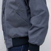 DE-JJA084WC-SLA - DEHEN 1920 Pilot Jacket Dry Wax Cotton - Slate