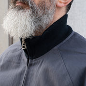 DE-JJA084WC-SLA - DEHEN 1920 Pilot Jacket Dry Wax Cotton - Slate