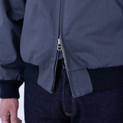 DE-JJA084WC-SLA - DEHEN 1920 Pilot Jacket Dry Wax Cotton - Slate