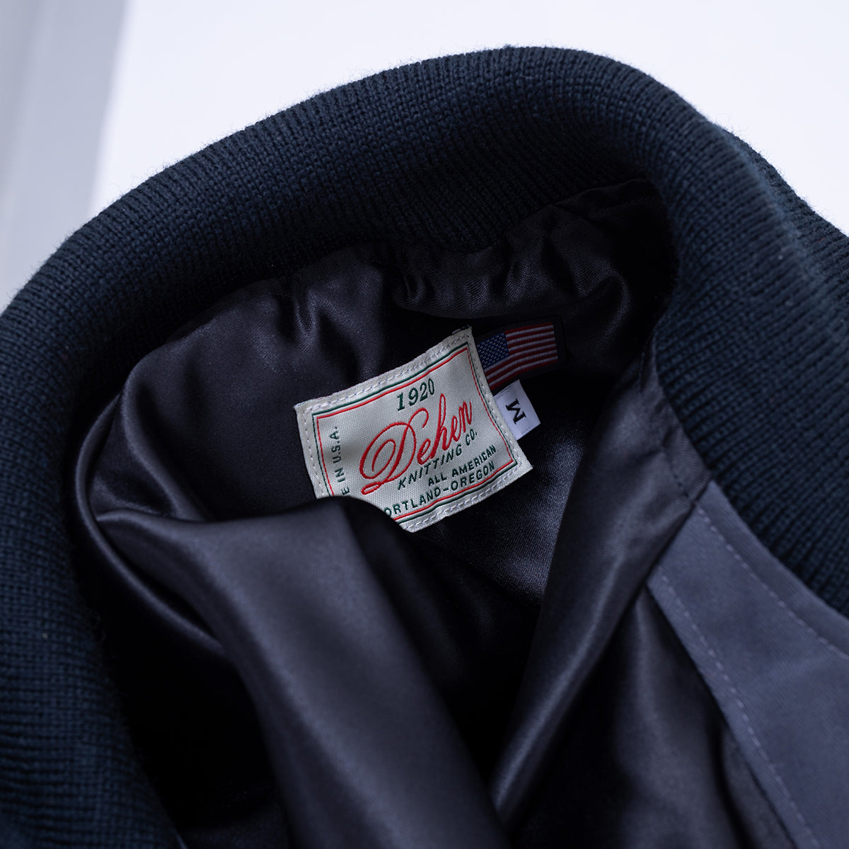 DE-JJA084WC-SLA - DEHEN 1920 Pilot Jacket Dry Wax Cotton - Slate