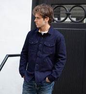 DE-OS0001-IND - Dehen 1920 Crissman Overshirt - Indigo Sashiko