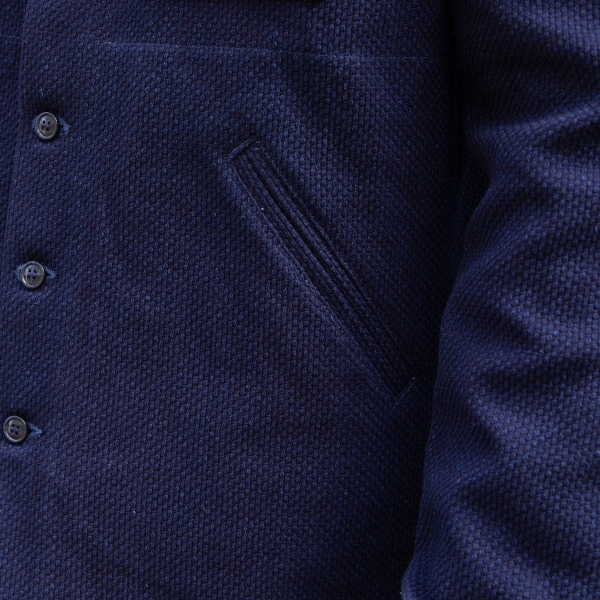 DE-OS0001-IND - Dehen 1920 Crissman Overshirt - Indigo Sashiko