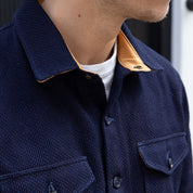 DE-OS0001-IND - Dehen 1920 Crissman Overshirt - Indigo Sashiko