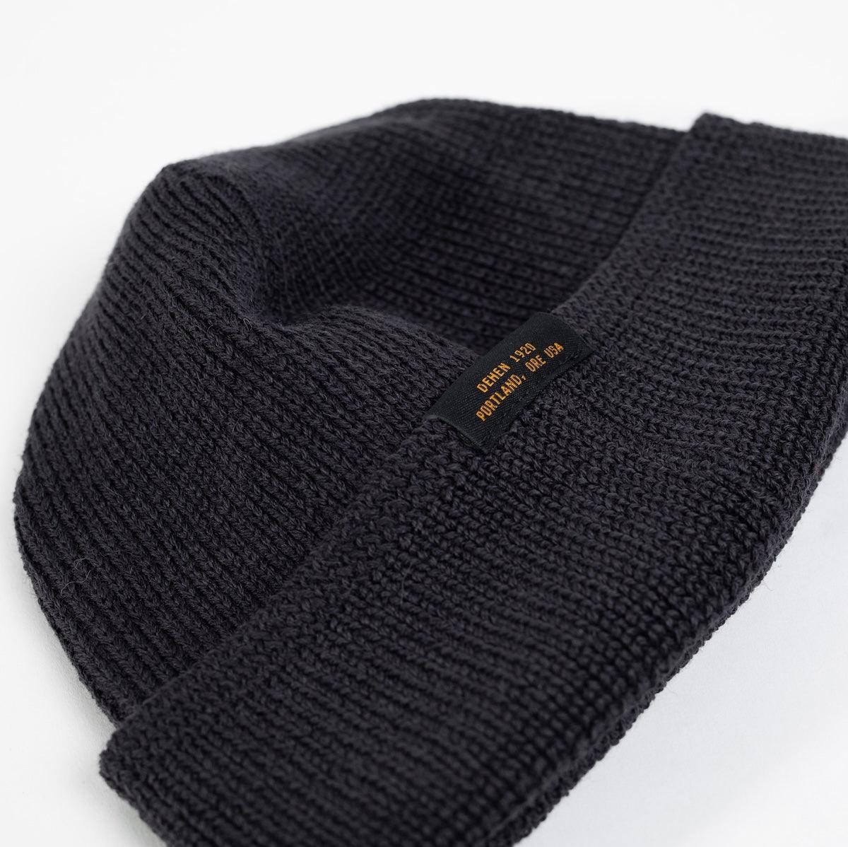 DE-WKC001-DCHA - Dehen 1920 Wool Knit Watch Cap - Dark Charcoal